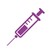 Illustration of a botox syringe